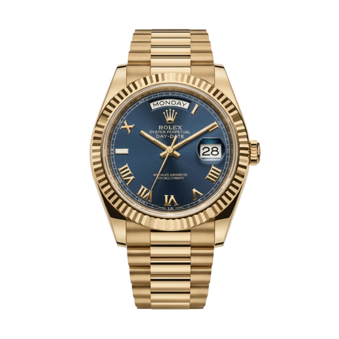 Rolex Day-Date 40 Yellow Gold with Blue Ombré Dial